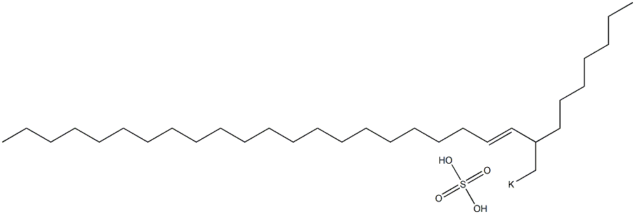 Sulfuric acid 2-heptyl-3-tetracosenyl=potassium ester salt Struktur