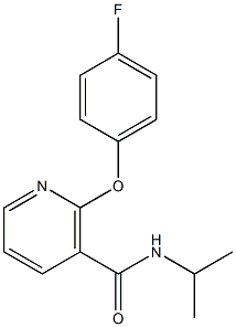 N-Isopropyl-2-(4-fluorophenoxy)nicotinamide Struktur