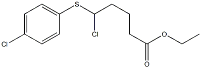 5-Chloro-5-(4-chlorophenylthio)valeric acid ethyl ester Struktur