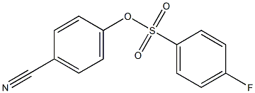 4-Fluorobenzenesulfonic acid 4-cyanophenyl ester Struktur