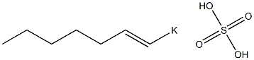 Sulfuric acid 1-heptenyl=potassium salt Struktur