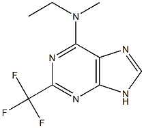 6-(Ethylmethylamino)-2-trifluoromethyl-9H-purine Struktur