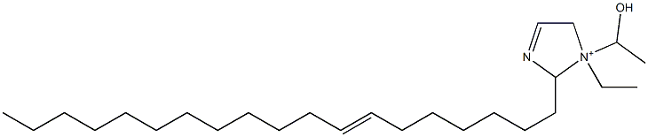 1-Ethyl-1-(1-hydroxyethyl)-2-(7-nonadecenyl)-3-imidazoline-1-ium Struktur