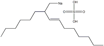 Sulfuric acid 2-hexyl-3-decenyl=sodium ester salt Struktur