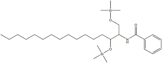 N-[1,3-Bis(trimethylsilyloxy)hexadecan-2-yl]benzamide Struktur