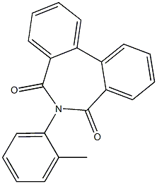 6-(2-Methylphenyl)-5H-dibenz[c,e]azepine-5,7(6H)-dione Struktur