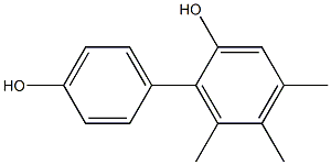 4,5,6-Trimethyl-1,1'-biphenyl-2,4'-diol Struktur