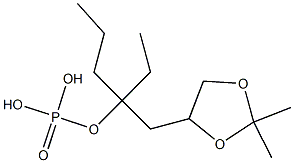 Phosphoric acid ethyl[(2,2-dimethyl-1,3-dioxolan-4-yl)methyl]butyl ester Struktur