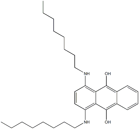 1,4-Bis(octylamino)-9,10-anthracenediol Struktur