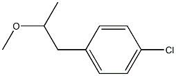 4-Chloro-1-(2-methoxypropyl)benzene Struktur