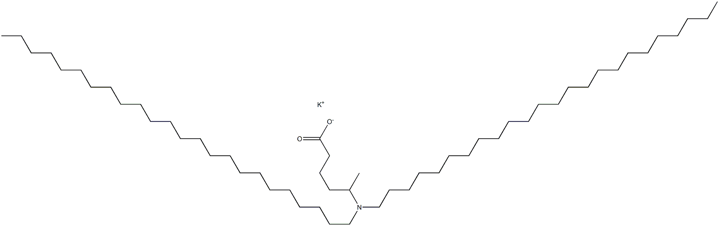 5-(Ditetracosylamino)hexanoic acid potassium salt Struktur