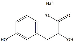 (+)-3-(m-Hydroxyphenyl)-D-lactic acid sodium salt Struktur