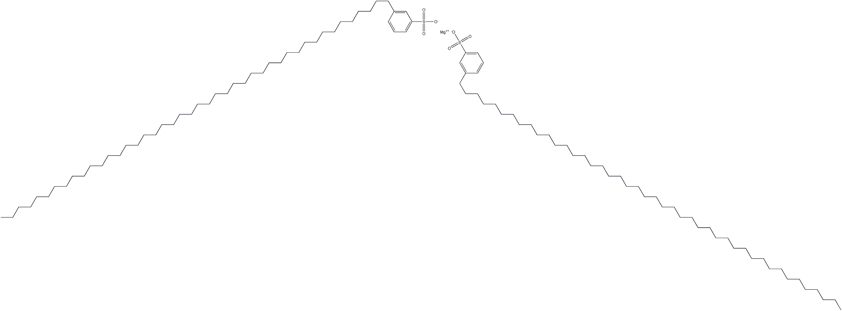 Bis[3-(tetratetracontan-1-yl)benzenesulfonic acid]magnesium salt Struktur