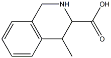 4-Methyl-1,2,3,4-tetrahydroisoquinoline-3-carboxylic acid Struktur