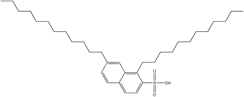 1,7-Didodecyl-2-naphthalenesulfonic acid Struktur