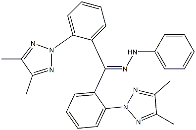 [4,5-Dimethyl-2H-1,2,3-triazol-2-yl]phenyl ketone phenyl hydrazone Struktur