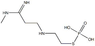 Thiophosphoric acid S-[2-(3-imino-3-methylaminopropylamino)ethyl] ester Struktur