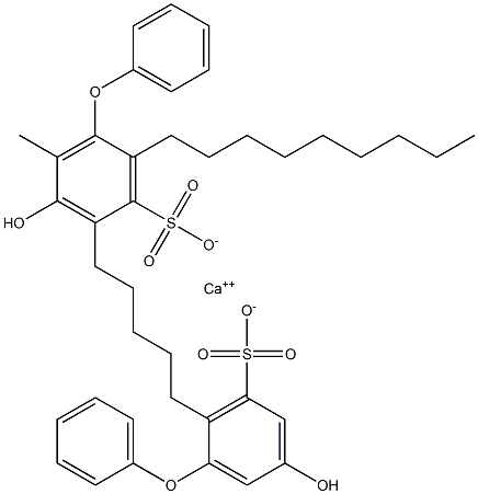 Bis(5-hydroxy-2-nonyl[oxybisbenzene]-3-sulfonic acid)calcium salt Struktur