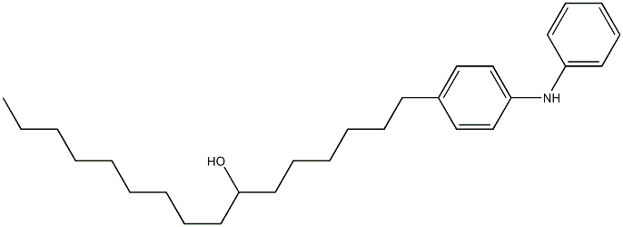 4-(7-Hydroxyhexadecyl)phenylphenylamine Struktur