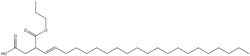 3-(1-Henicosenyl)succinic acid 1-hydrogen 4-propyl ester Struktur