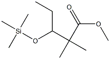 2,2-Dimethyl-3-trimethylsiloxypentanoic acid methyl ester Struktur