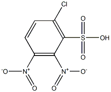 6-Chloro-2,3-dinitrobenzenesulfonic acid Struktur