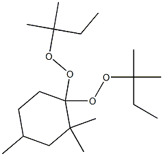 2,2,4-Trimethyl-1,1-bis(tert-pentylperoxy)cyclohexane Struktur