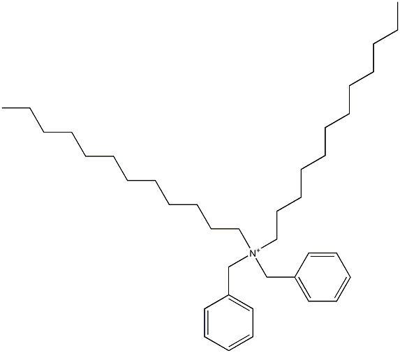 Didodecyldibenzylaminium Struktur