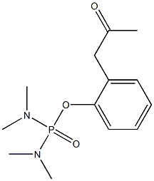 N,N,N',N'-Tetramethyldiamidophosphoric acid 2-(methylcarbonylmethyl)phenyl ester Struktur