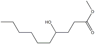 4-Hydroxydecanoic acid methyl ester Struktur