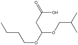 3-Butoxy-3-isobutoxypropionic acid Struktur