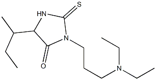 5-sec-Butyl-3-(3-diethylaminopropyl)-2-thioxoimidazolidin-4-one Struktur