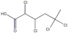 2,3,5,5-Tetrachlorohexanoic acid Struktur