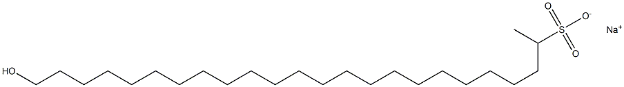 24-Hydroxytetracosane-2-sulfonic acid sodium salt Struktur