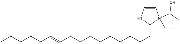 1-Ethyl-2-(10-hexadecenyl)-1-(1-hydroxyethyl)-4-imidazoline-1-ium Struktur