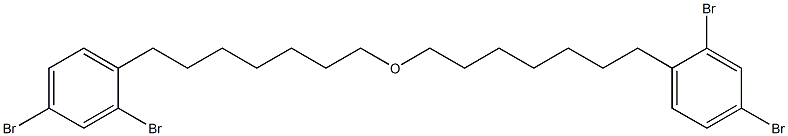 2,4-Dibromophenylheptyl ether Struktur