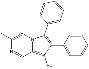 3-Methyl-6,7-diphenylpyrrolo[1,2-a]pyrazin-8-ol Struktur