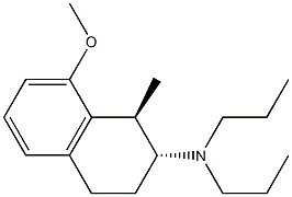 N,N-Dipropyl-[[(1S,2R)-1-methyl-8-methoxy-1,2,3,4-tetrahydronaphthalen]-2-yl]amine Struktur