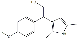 2-(2,5-Dimethyl-1H-pyrrol-3-yl)-2-(4-methoxyphenyl)ethanol Struktur