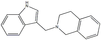 1,2,3,4-Tetrahydro-2-[(1H-indol-3-yl)methyl]isoquinoline Struktur