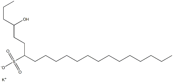 4-Hydroxyhenicosane-7-sulfonic acid potassium salt Struktur