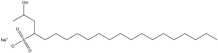 2-Hydroxyhenicosane-4-sulfonic acid sodium salt Struktur