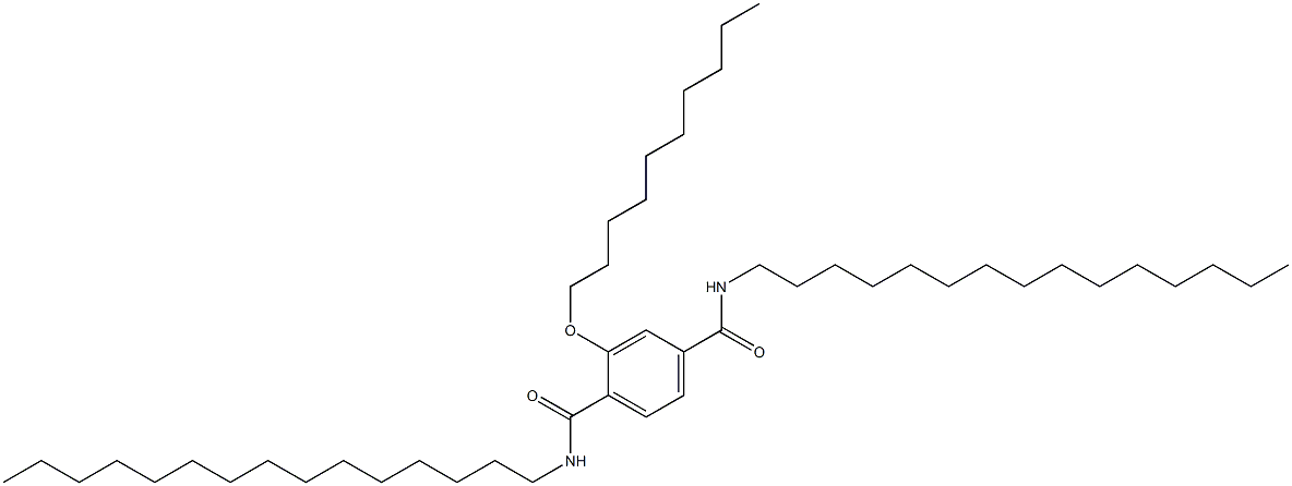 2-(Decyloxy)-N,N'-dipentadecylterephthalamide Struktur