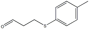 3-[(4-Methylphenyl)thio]propionaldehyde Struktur