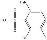 2-Amino-6-chloro-5-methylbenzenesulfonic acid Struktur