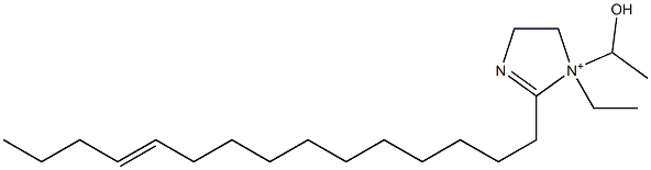 1-Ethyl-1-(1-hydroxyethyl)-2-(11-pentadecenyl)-2-imidazoline-1-ium Struktur