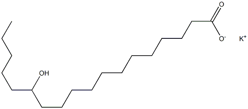 13-Hydroxystearic acid potassium salt Struktur