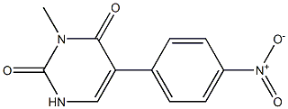 3-Methyl-5-(4-nitrophenyl)uracil Struktur