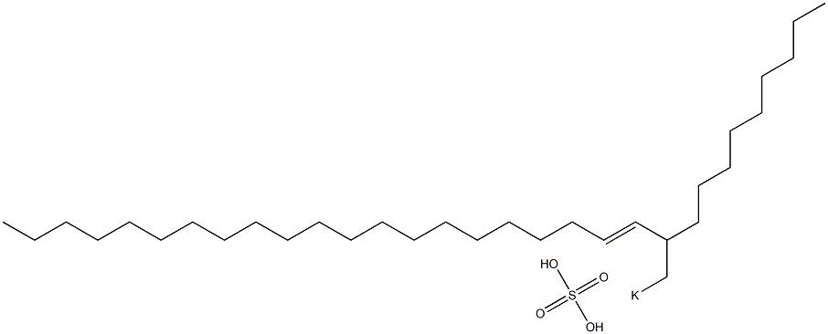 Sulfuric acid 2-nonyl-3-tricosenyl=potassium ester salt Struktur