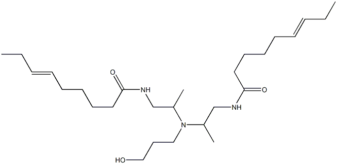 N,N'-[3-Hydroxypropyliminobis(2-methyl-2,1-ethanediyl)]bis(6-nonenamide) Struktur